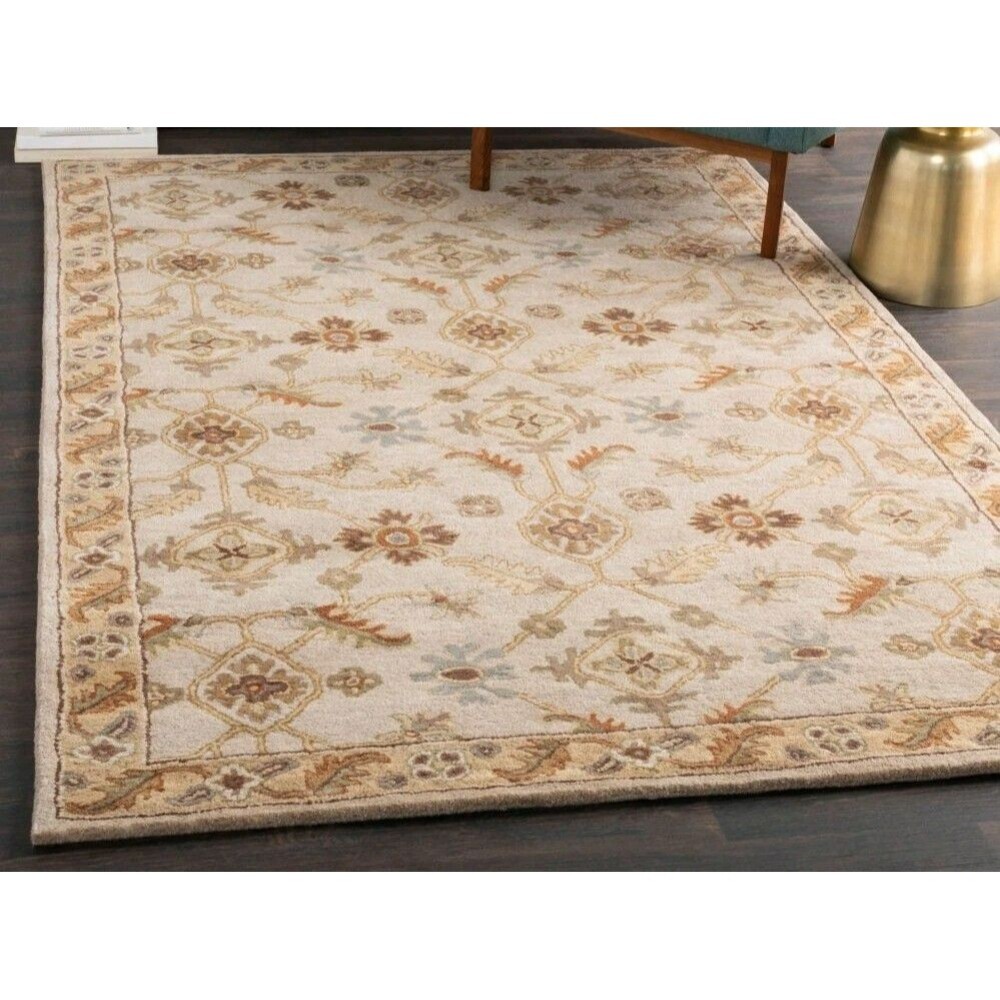 Surya CAE1084 Rectangle Brown and Beige Hand Tufted Area Rug,  8×11 ft